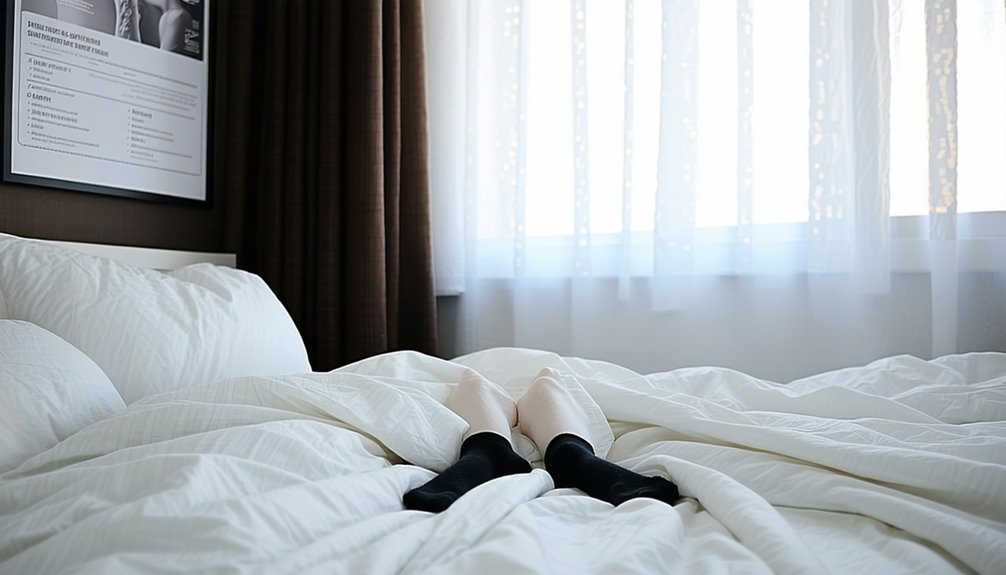 avoid compression socks bed