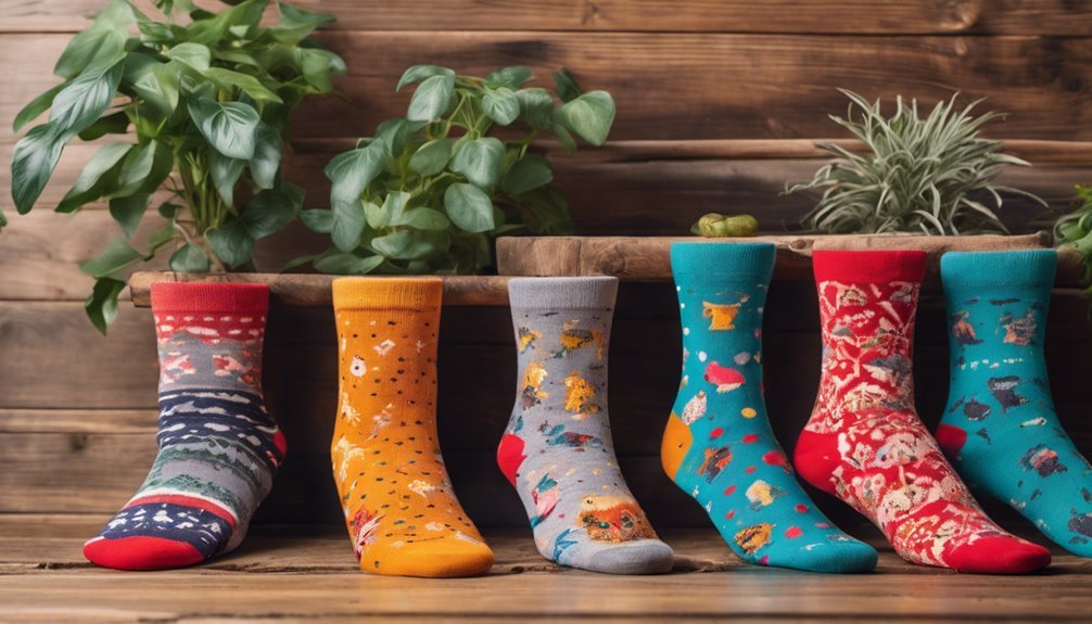 colorful and fun socks