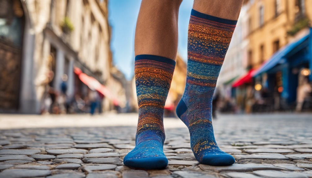 comfortable city walking socks