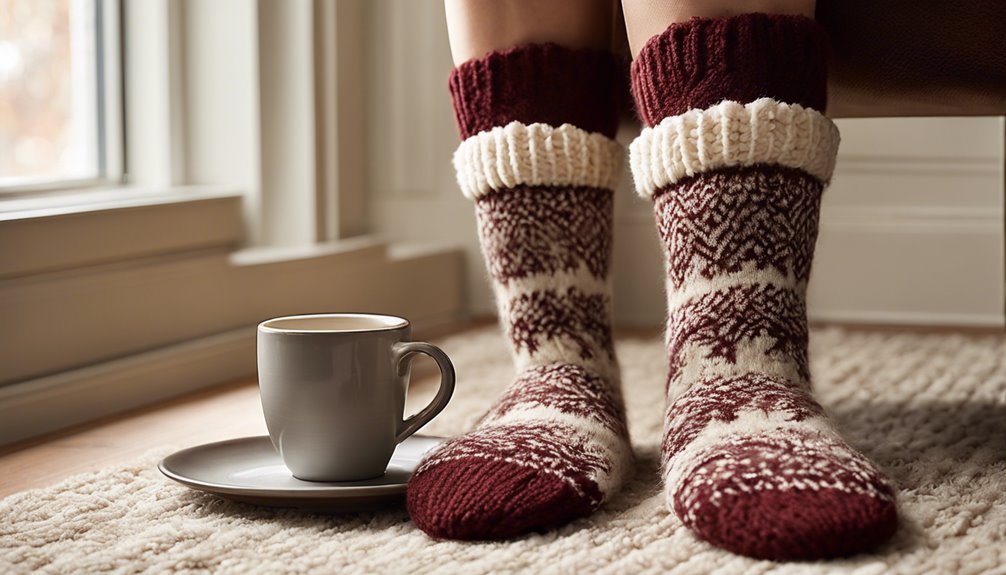 cozy winter slipper socks