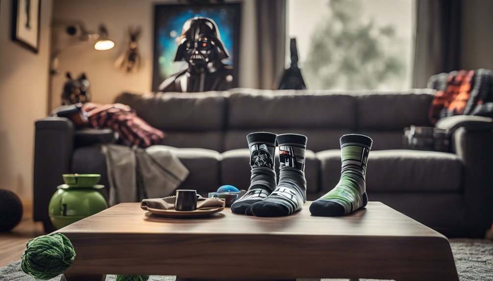 galaxy themed star wars socks