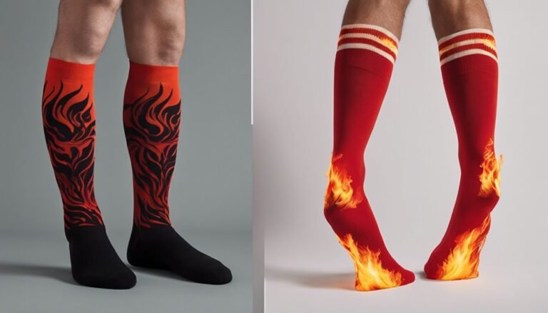 heat resistance in socks