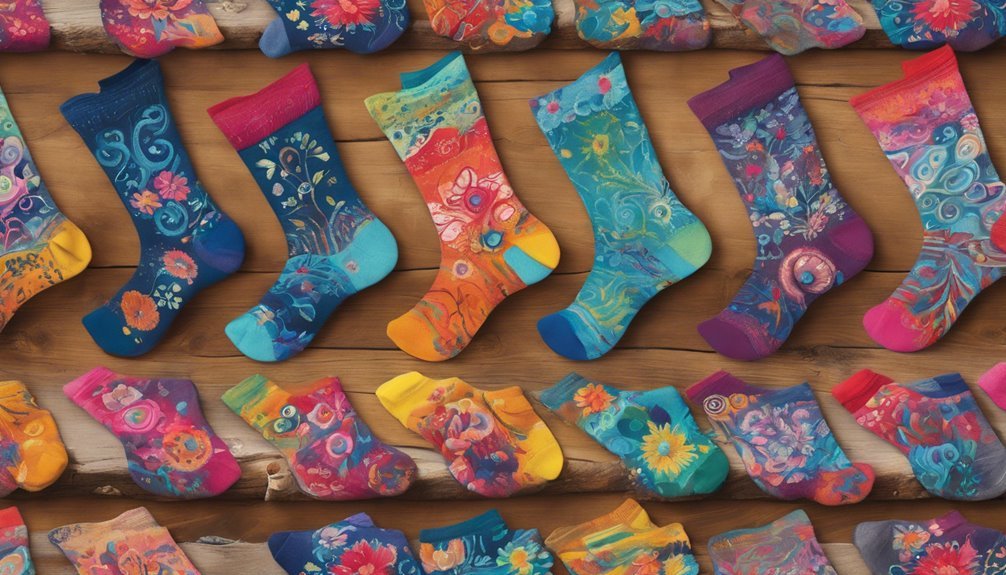 personalized artistic sock design