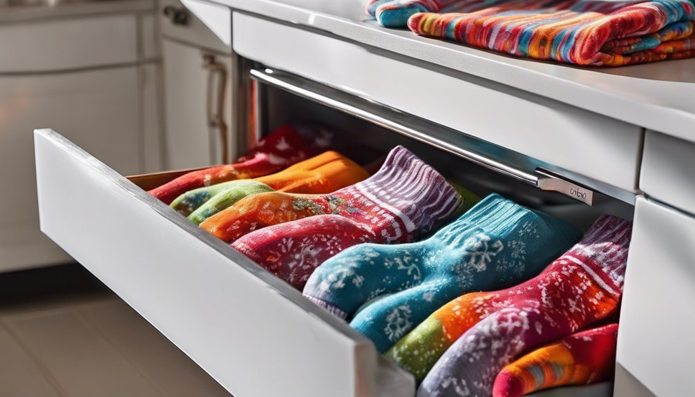 prepare and freeze socks