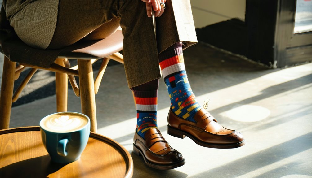 socks and loafers combination
