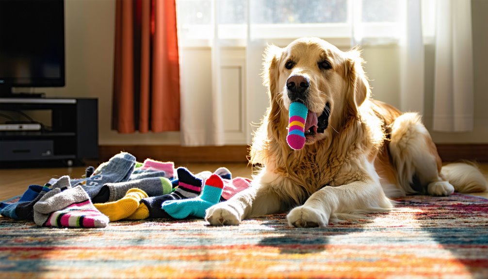 socks attract my dog