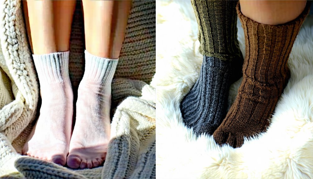 socks material comparison analysis