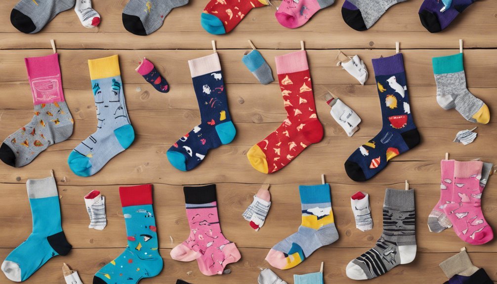themed socks attract attention