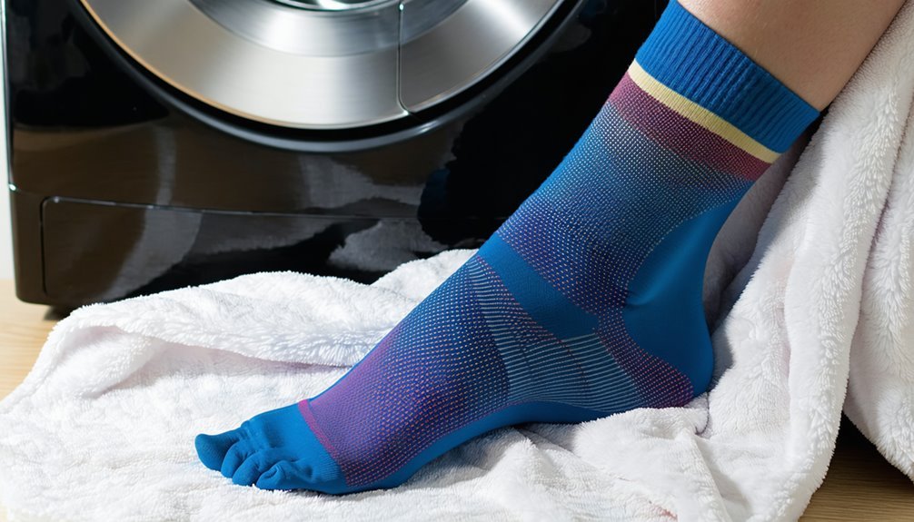 wash compression socks regularly
